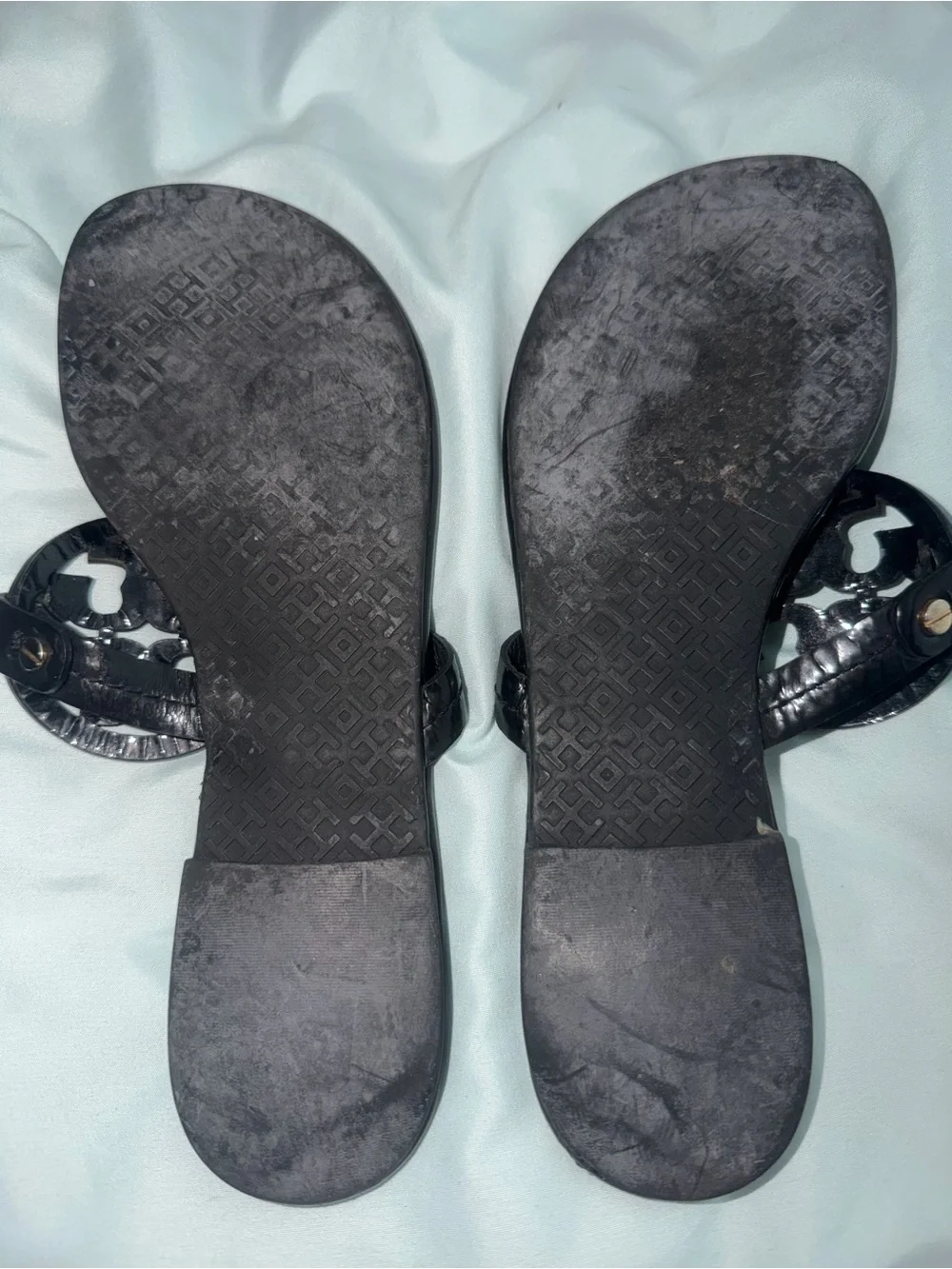 Tory Burch Women’s Miller Thong Sandal Black Leather